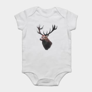Deer Portrait Baby Bodysuit